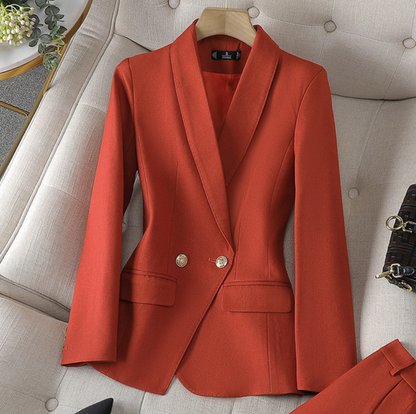 Blazer & pants set dames – elegant tweedelig pak