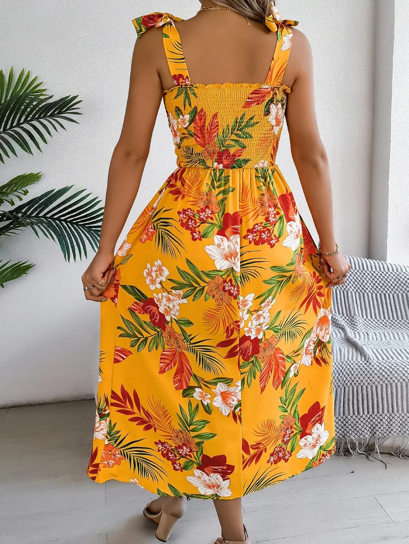 Bloemenprint dames zomerjurk – Capri