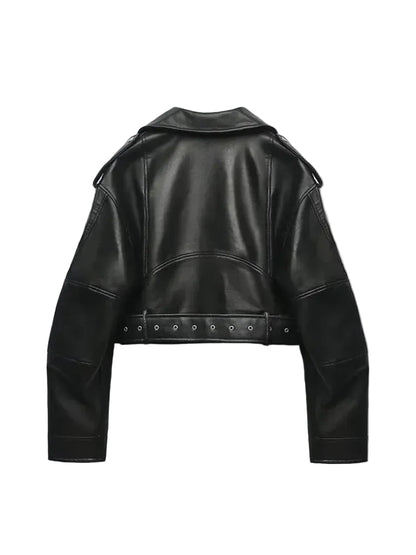 Montreal Cropped Biker Jacket