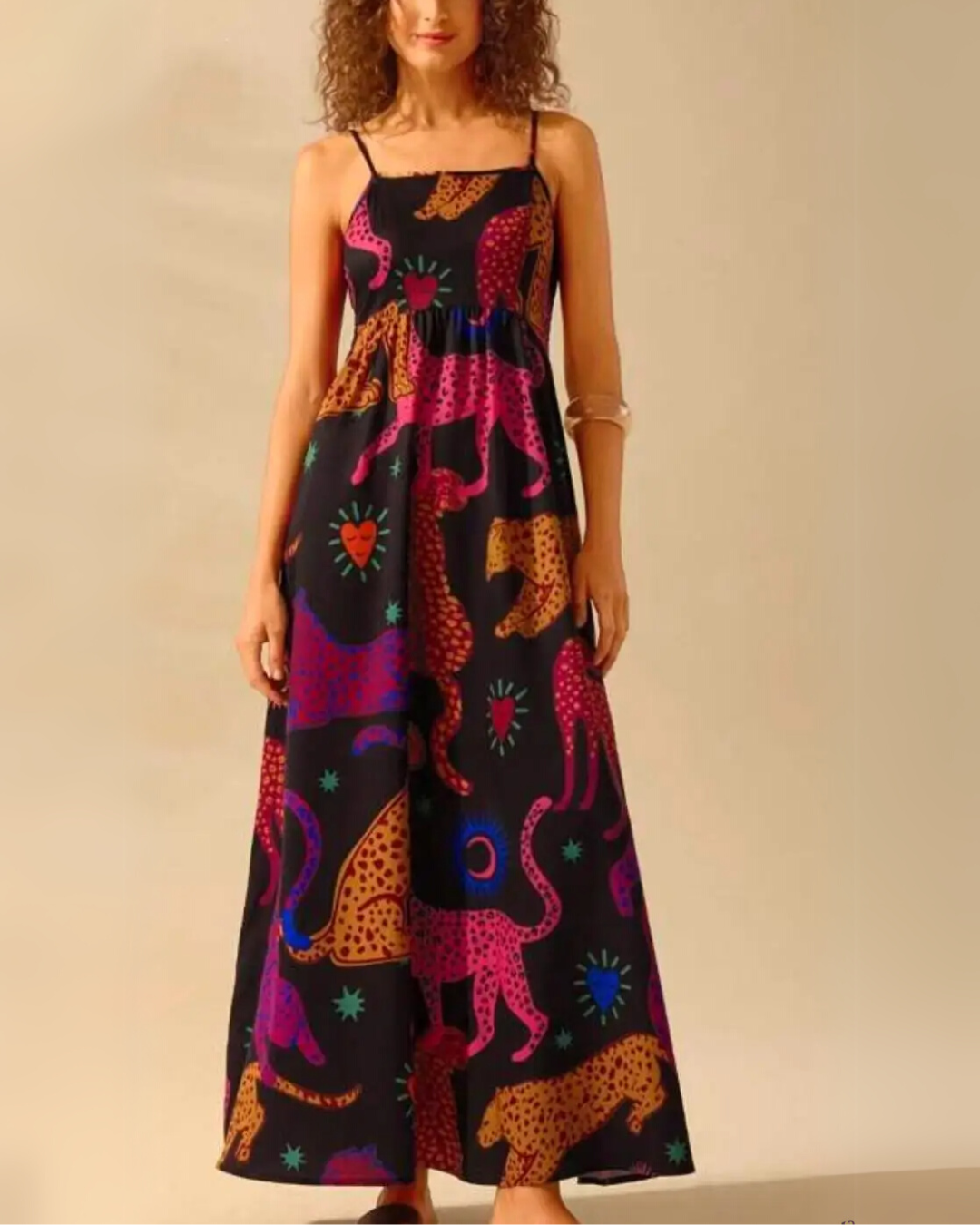 Bohemian maxi jurk met print – Zafira