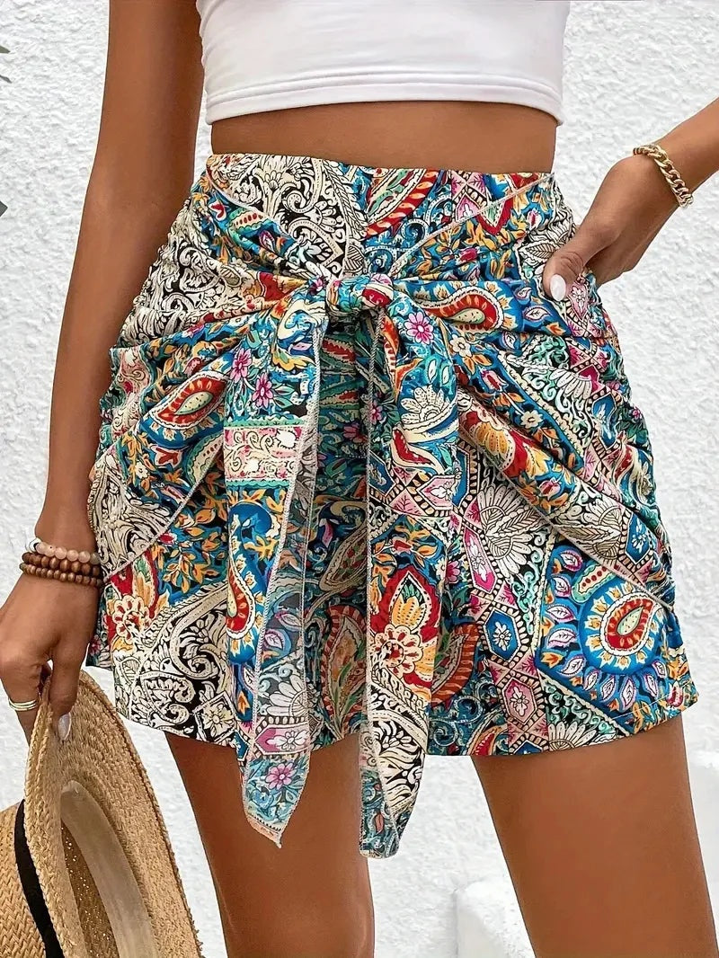Boho paisley strikshort – Amélie