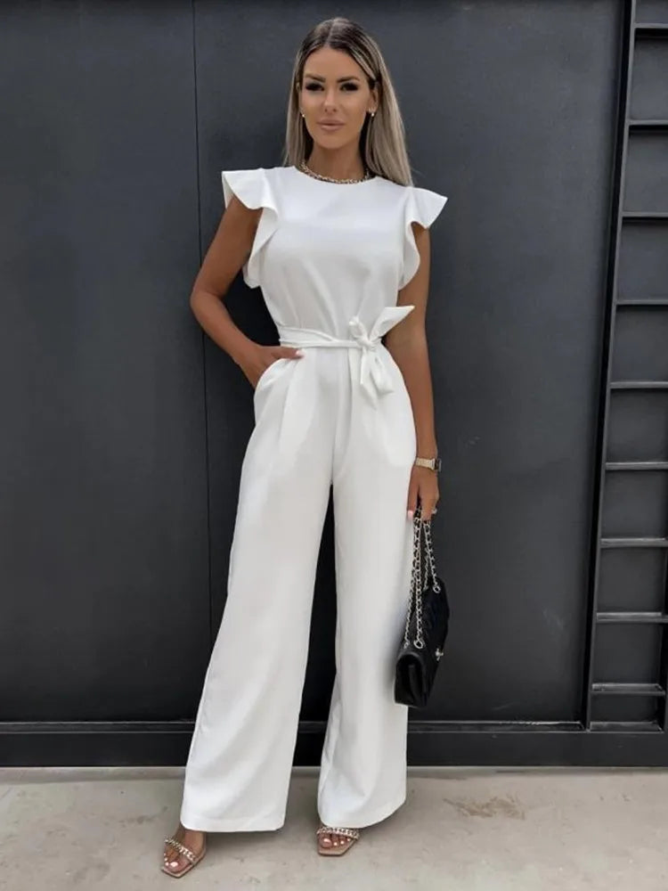 Alessia Elegante Mouwloze Dames Jumpsuit