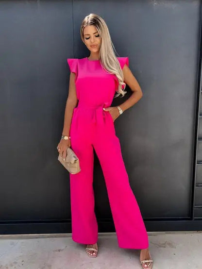Alessia Elegante Mouwloze Dames Jumpsuit