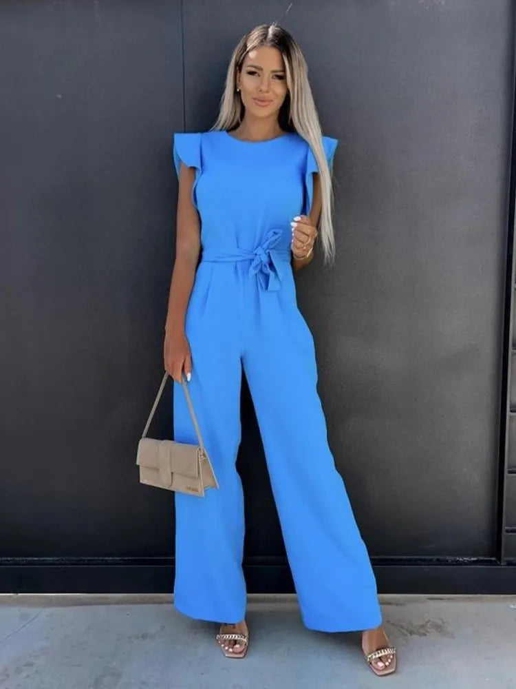 Alessia Elegante Mouwloze Dames Jumpsuit