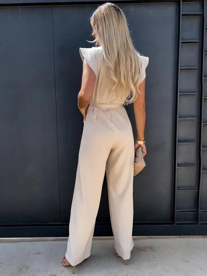 Alessia Elegante Mouwloze Dames Jumpsuit