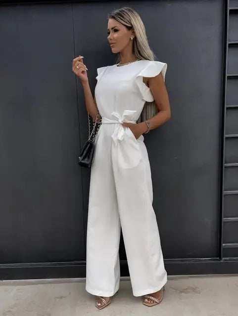Alessia Elegante Mouwloze Dames Jumpsuit