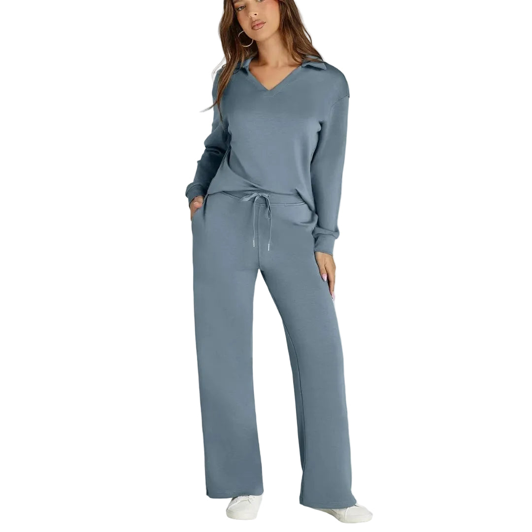 Breeze Lounge Set Dames Travelstof Tweedelige Set