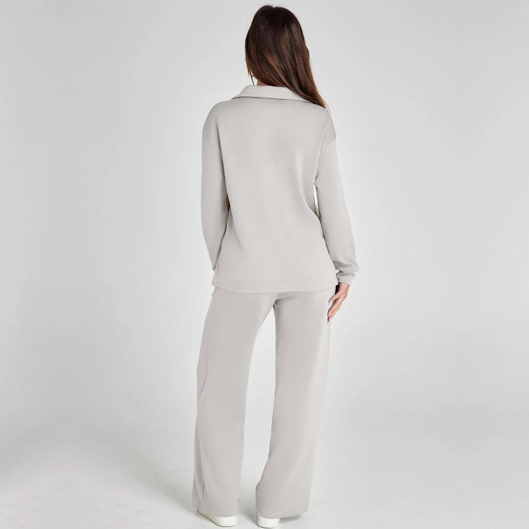 Breeze Lounge Set Dames Travelstof Tweedelige Set