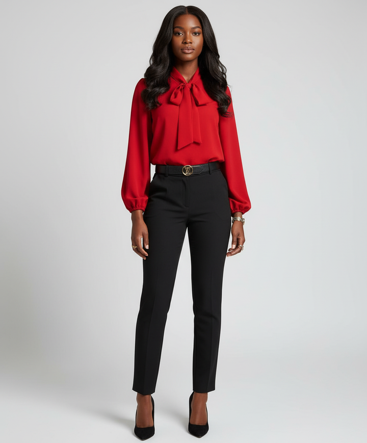 Riand Elegante Strik Blouse Dames