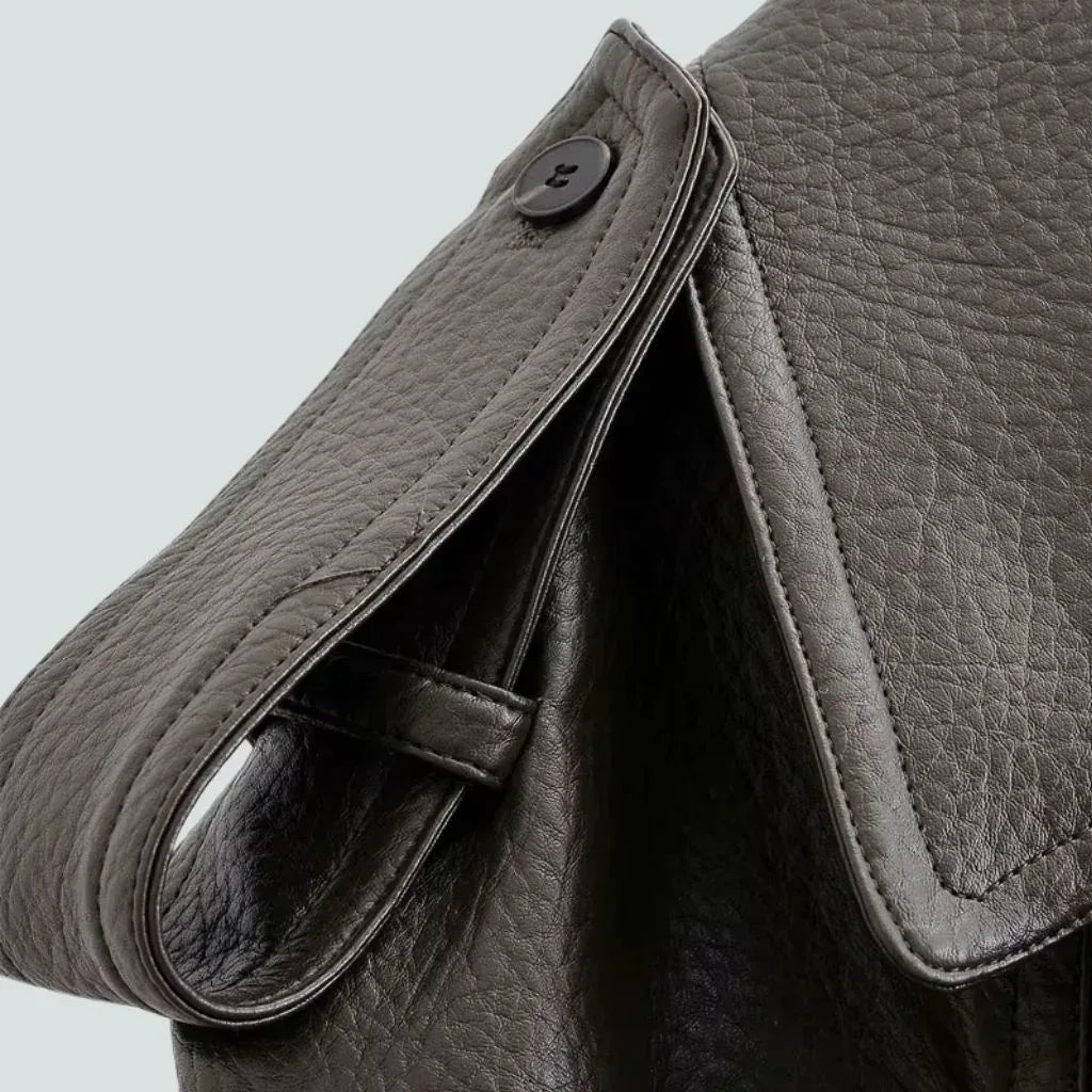 Valencia Leren Trenchcoat Dames Lange Elegante Jas met Ceintuur