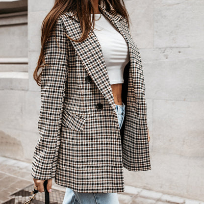 Aurélia Geruite Double Breasted Blazer Dames