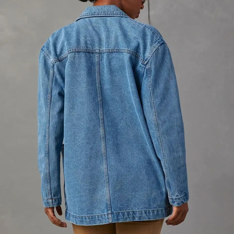 Mirelle Denim Blazer Dames Casual Chic