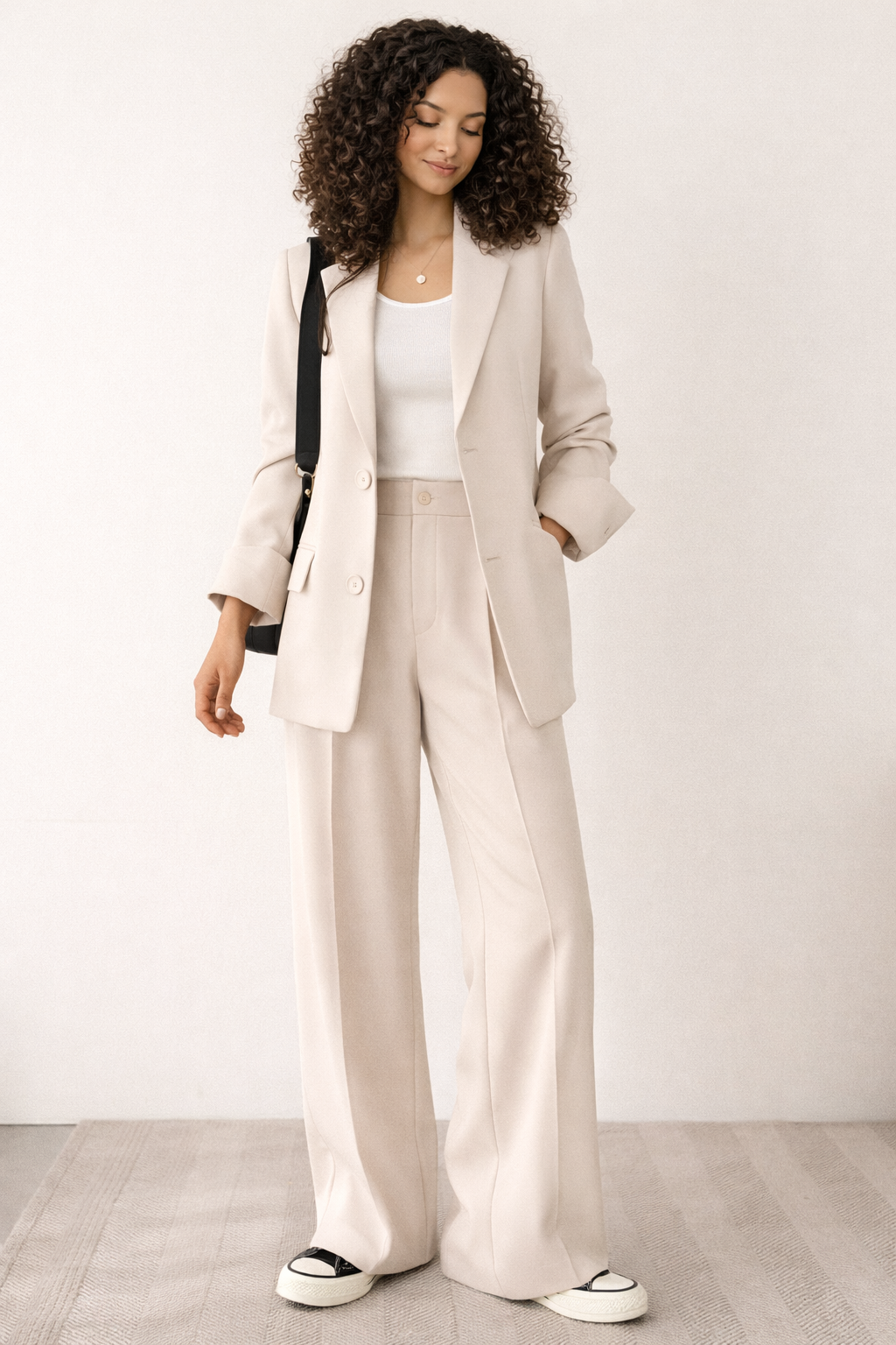Marian Elegant 2-Delig Damespak Stijlvolle Blazer en Pantalon Set