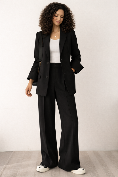 Marian Elegant 2-Delig Damespak Stijlvolle Blazer en Pantalon Set