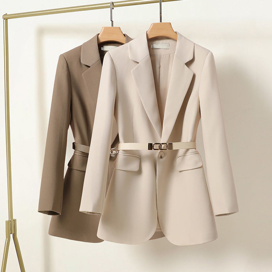 Maréa Luxe Getailleerde Blazer met Riem Dames