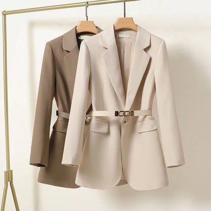 Maréa Luxe Getailleerde Blazer met Riem Dames