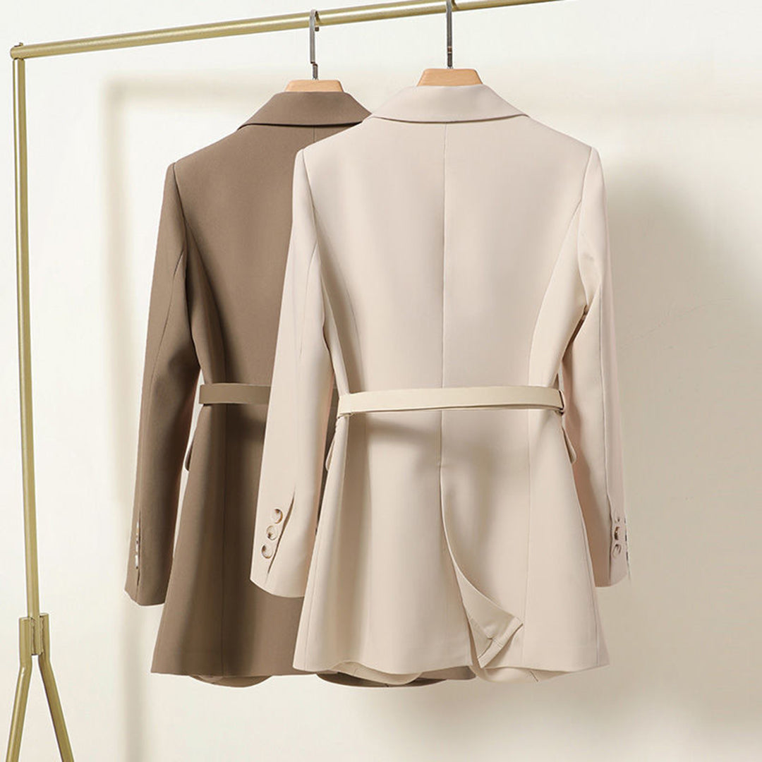 Maréa Luxe Getailleerde Blazer met Riem Dames