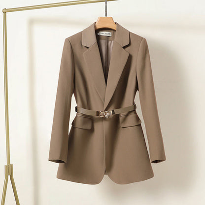 Maréa Luxe Getailleerde Blazer met Riem Dames