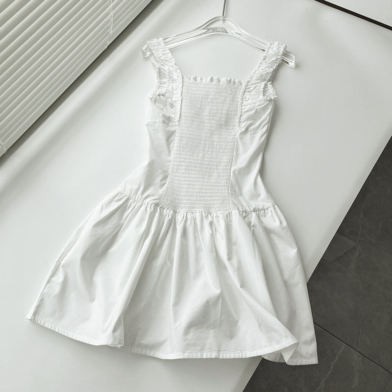 Broderie Anglaise Corset Mini Jurk voor Zomerse Avonden