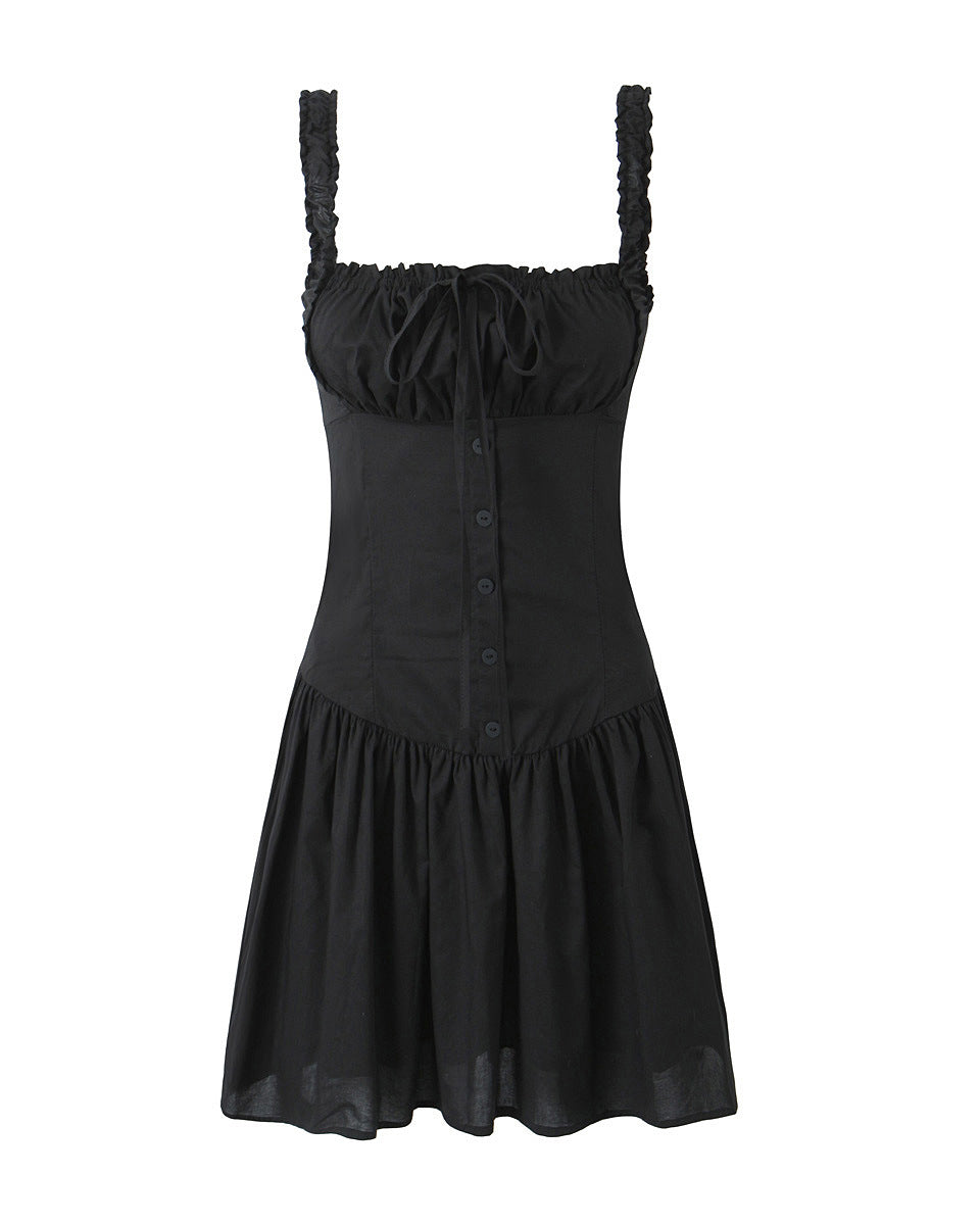 Broderie Anglaise Corset Mini Jurk voor Zomerse Avonden