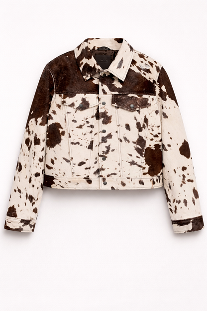 Camila Navarro Statement Cow Print Jacket