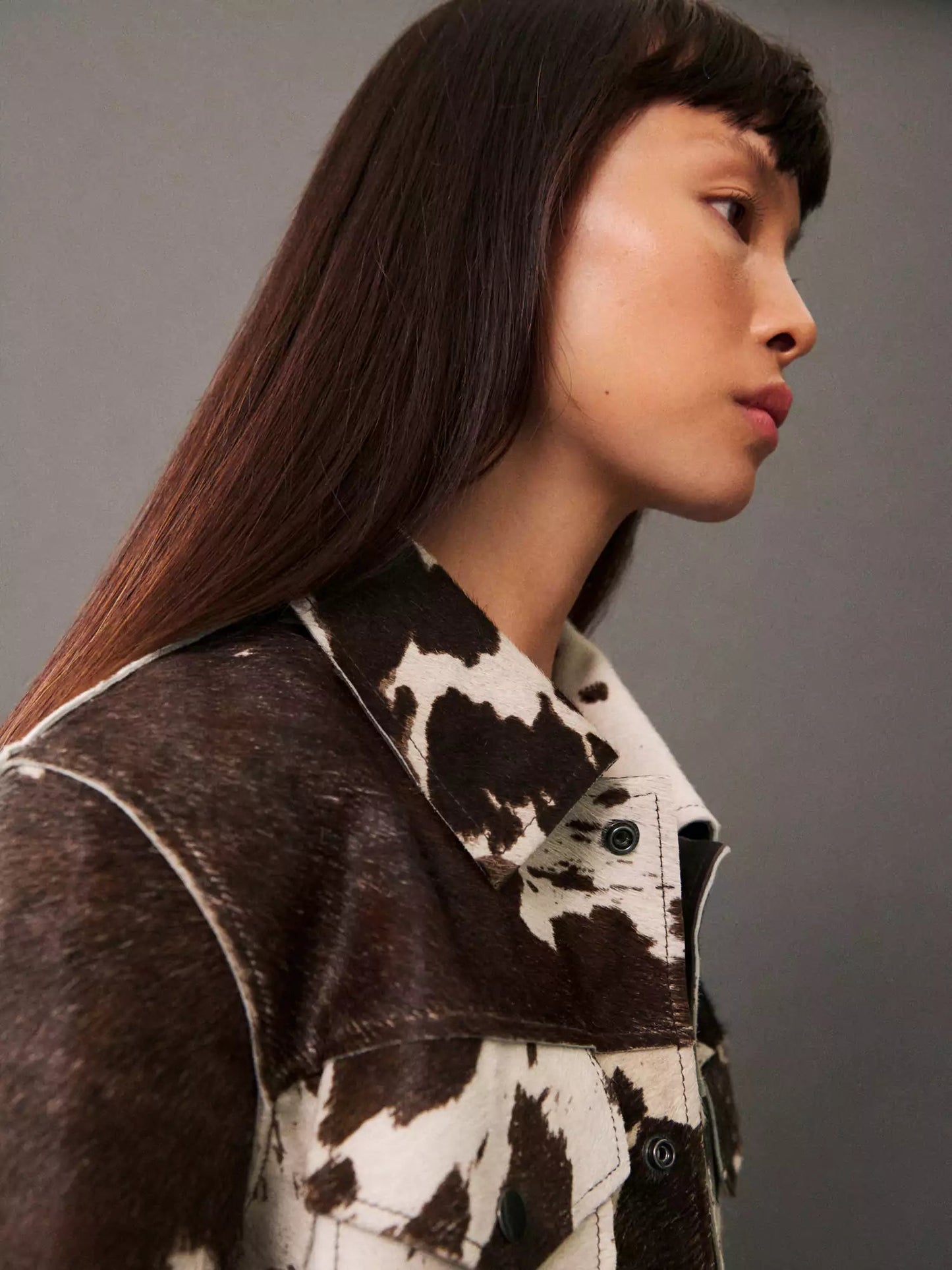 Camila Navarro Statement Cow Print Jacket