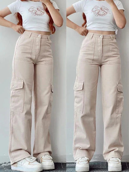 Cargo Broek met 3D zakken voor dames