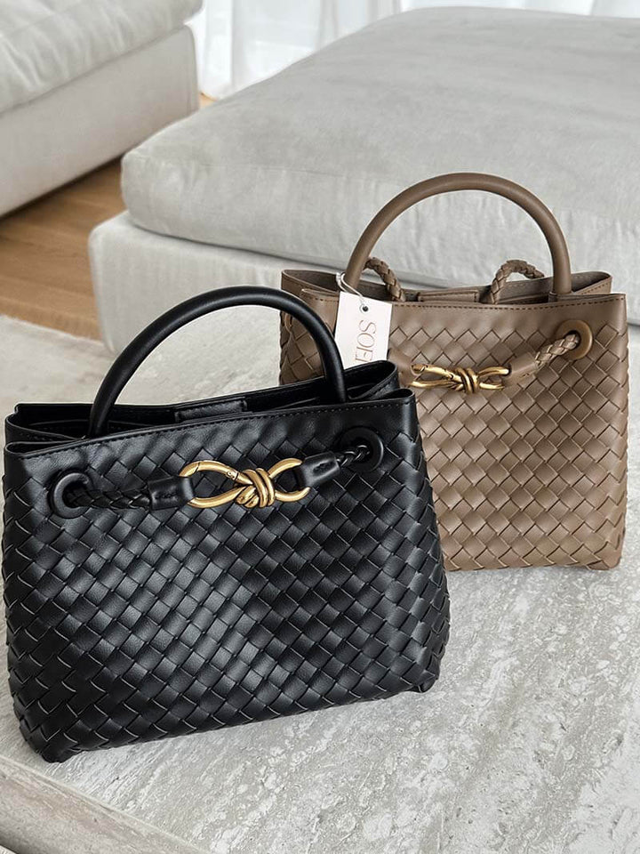 Carlee | Gevlochten Mini-Tas met Elegante Accent