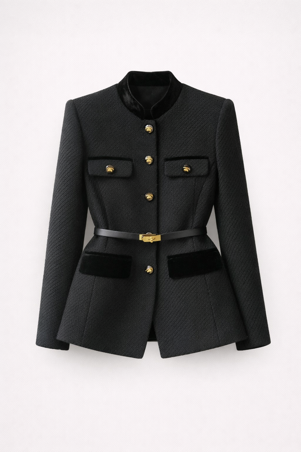 Charlotte Structured Belted Blazer