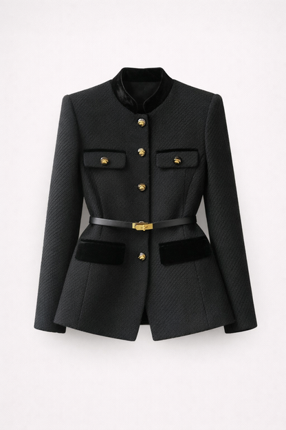 Charlotte Structured Belted Blazer