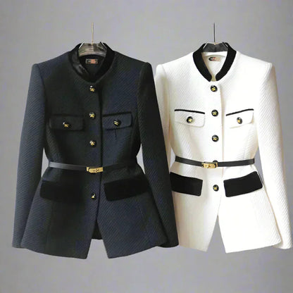 Charlotte Structured Belted Blazer