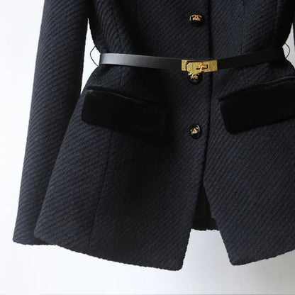 Charlotte Structured Belted Blazer