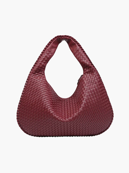 Charlyne | Grote gevlochten Hobo-tas