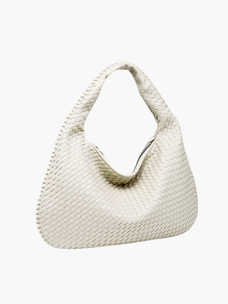Charlyne | Grote gevlochten Hobo-tas