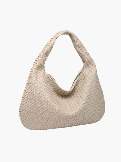 Charlyne | Grote gevlochten Hobo-tas