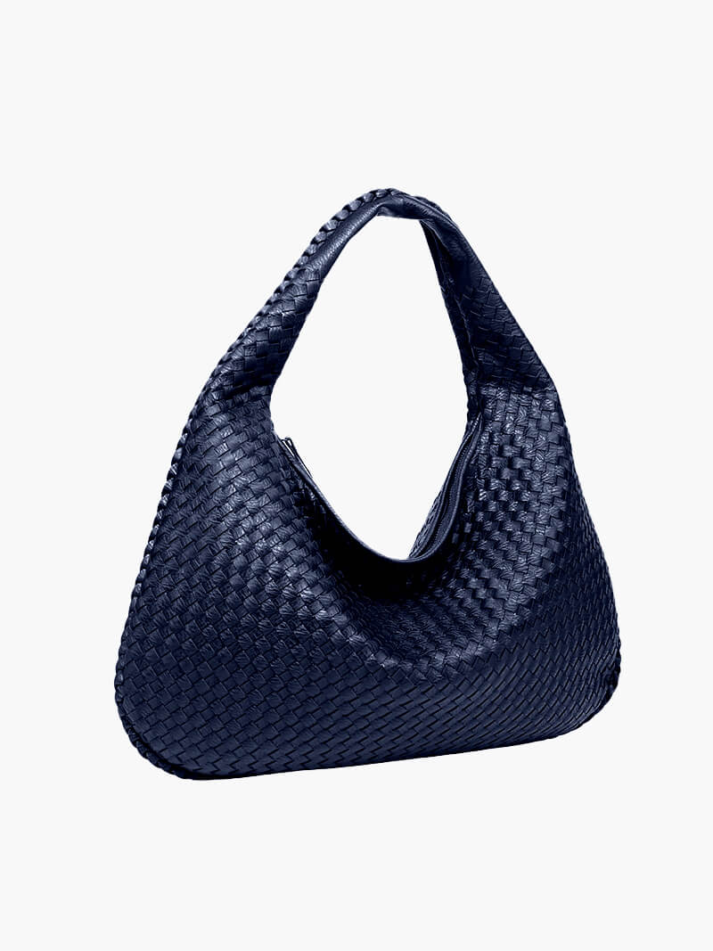 Charlyne | Grote gevlochten Hobo-tas
