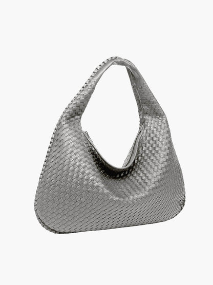 Charlyne | Grote gevlochten Hobo-tas