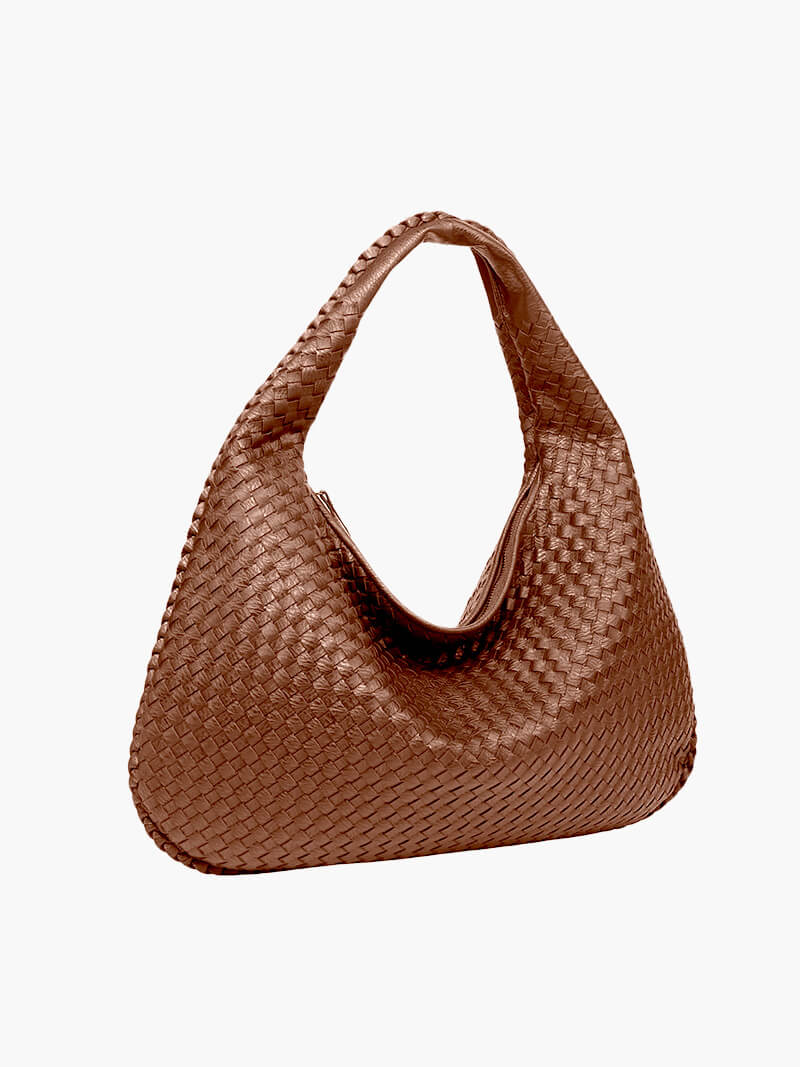 Charlyne | Grote gevlochten Hobo-tas