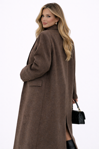 Serenelle Oversized Tailored Wool Coat