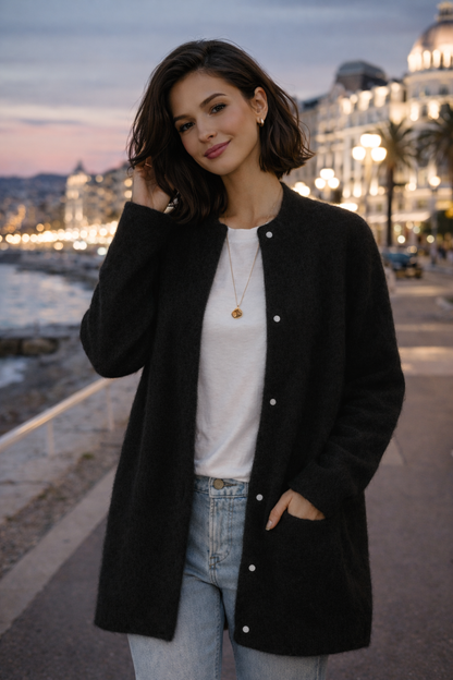 Samira Soft Knit Button Cardigan