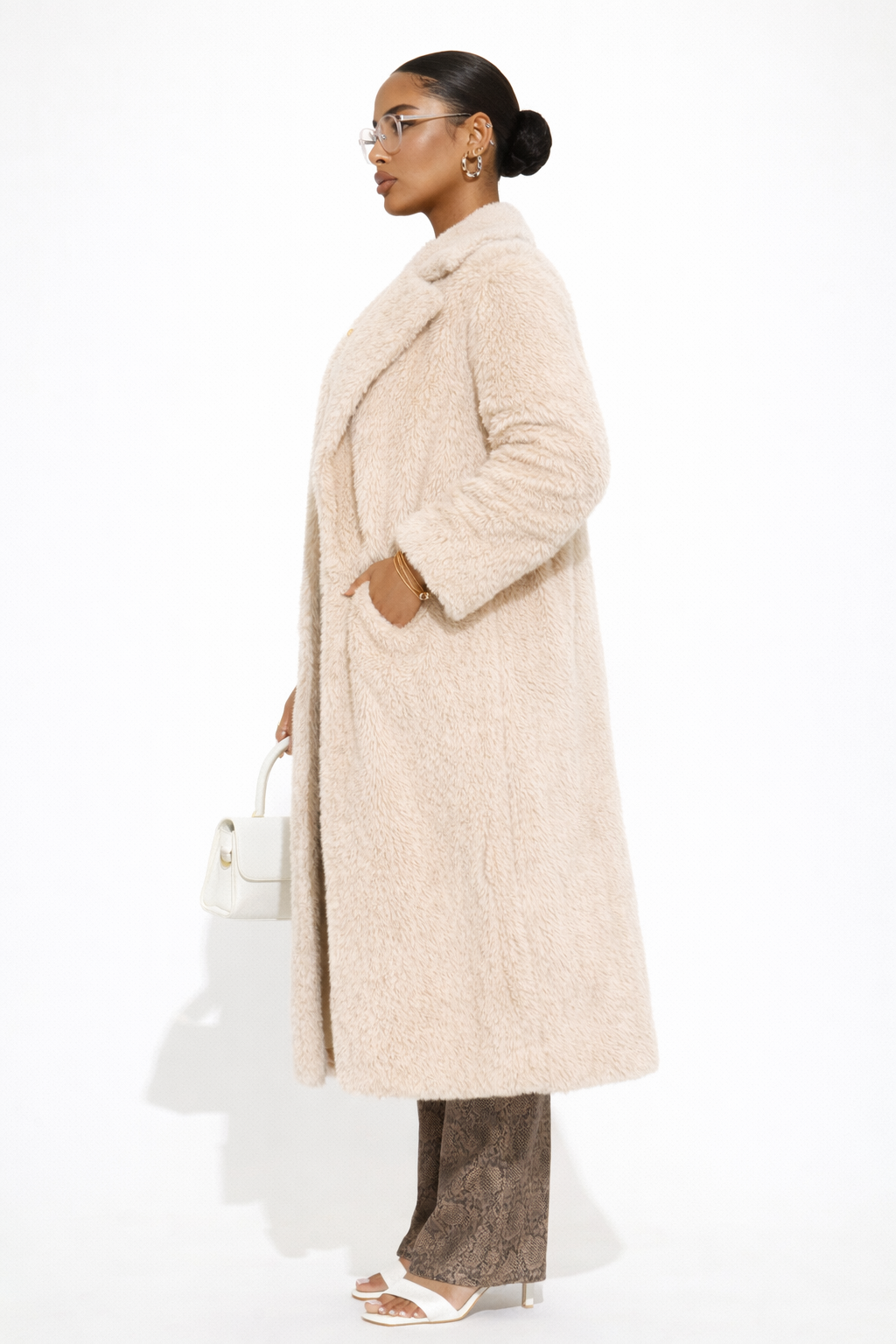 Mira Dames Lange Jas | Zachte Teddy, Elegant