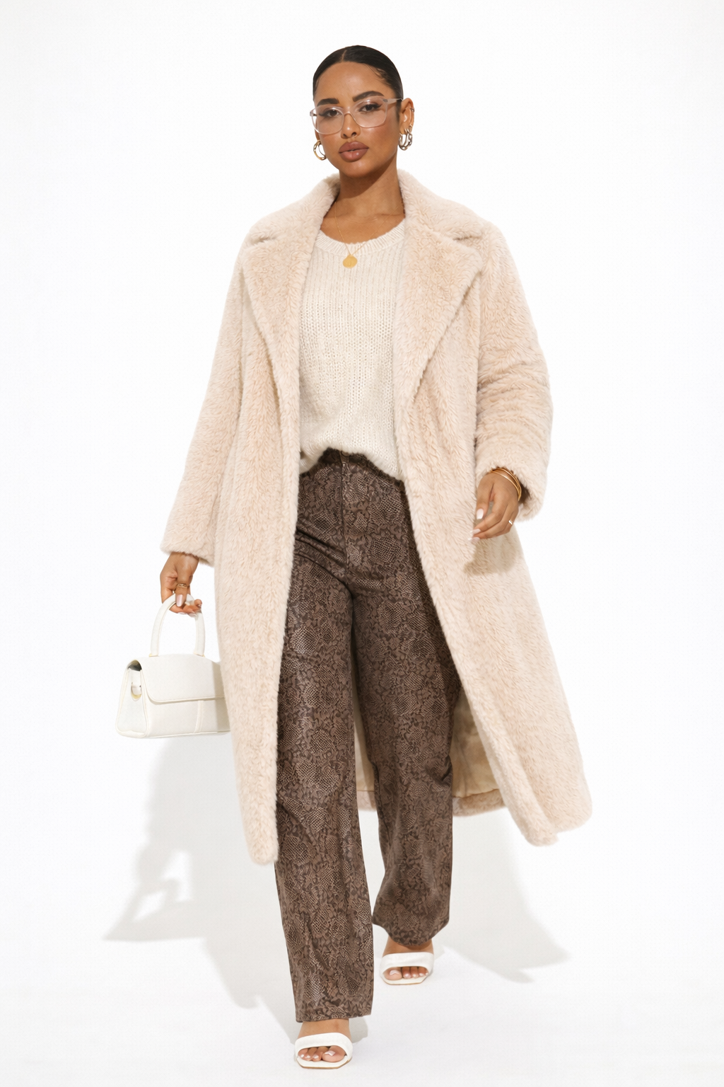 Mira Dames Lange Jas | Zachte Teddy, Elegant