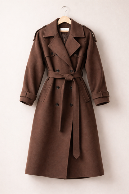 Diana Dames Trenchcoat | Luxe Wolmix, Oversized