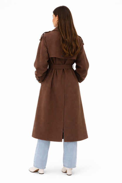 Diana Dames Trenchcoat | Luxe Wolmix, Oversized