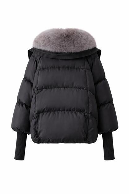 Cleo Dames Pufferjas – Bontkraag