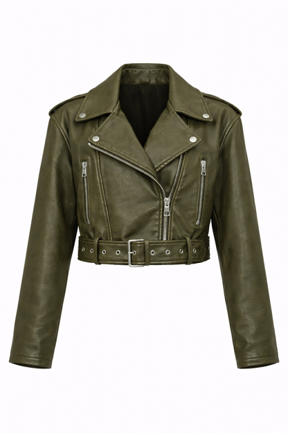 Montreal Cropped Biker Jacket