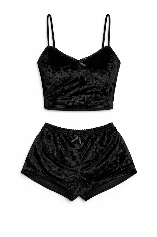 Veloura Velvet Lingerie Set
