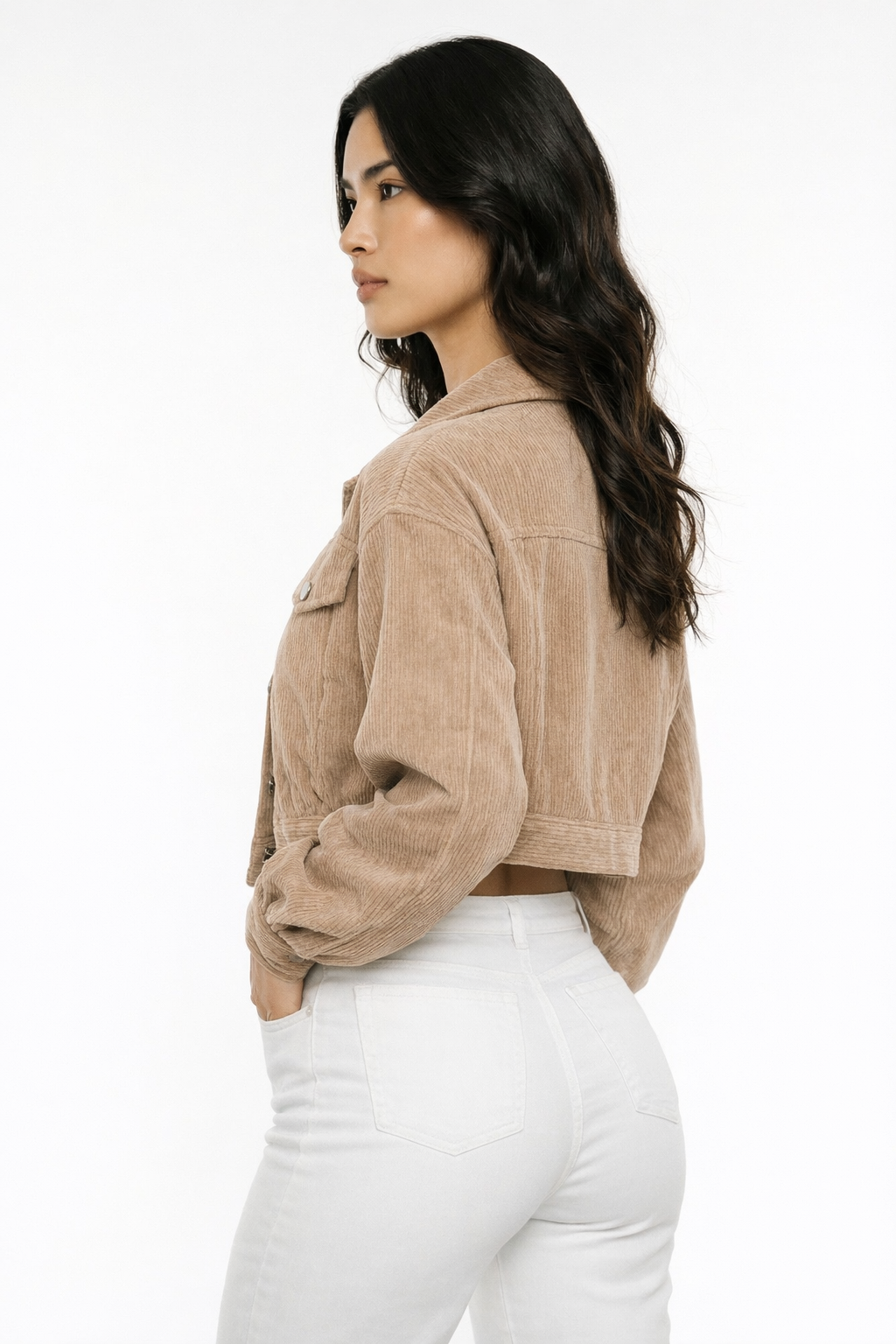 Maison Virelle Cropped Corduroy Jacket