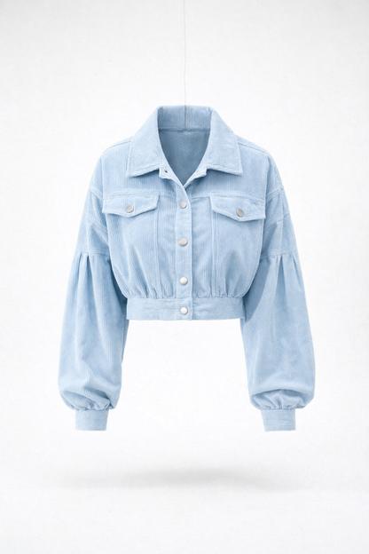 Maison Virelle Cropped Corduroy Jacket