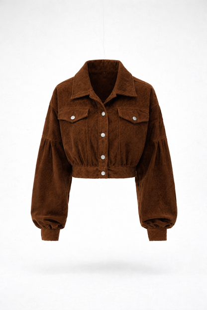 Maison Virelle Cropped Corduroy Jacket
